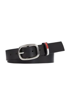 Tommy Jeans Cinturon Piel Mujer Negro Outlet