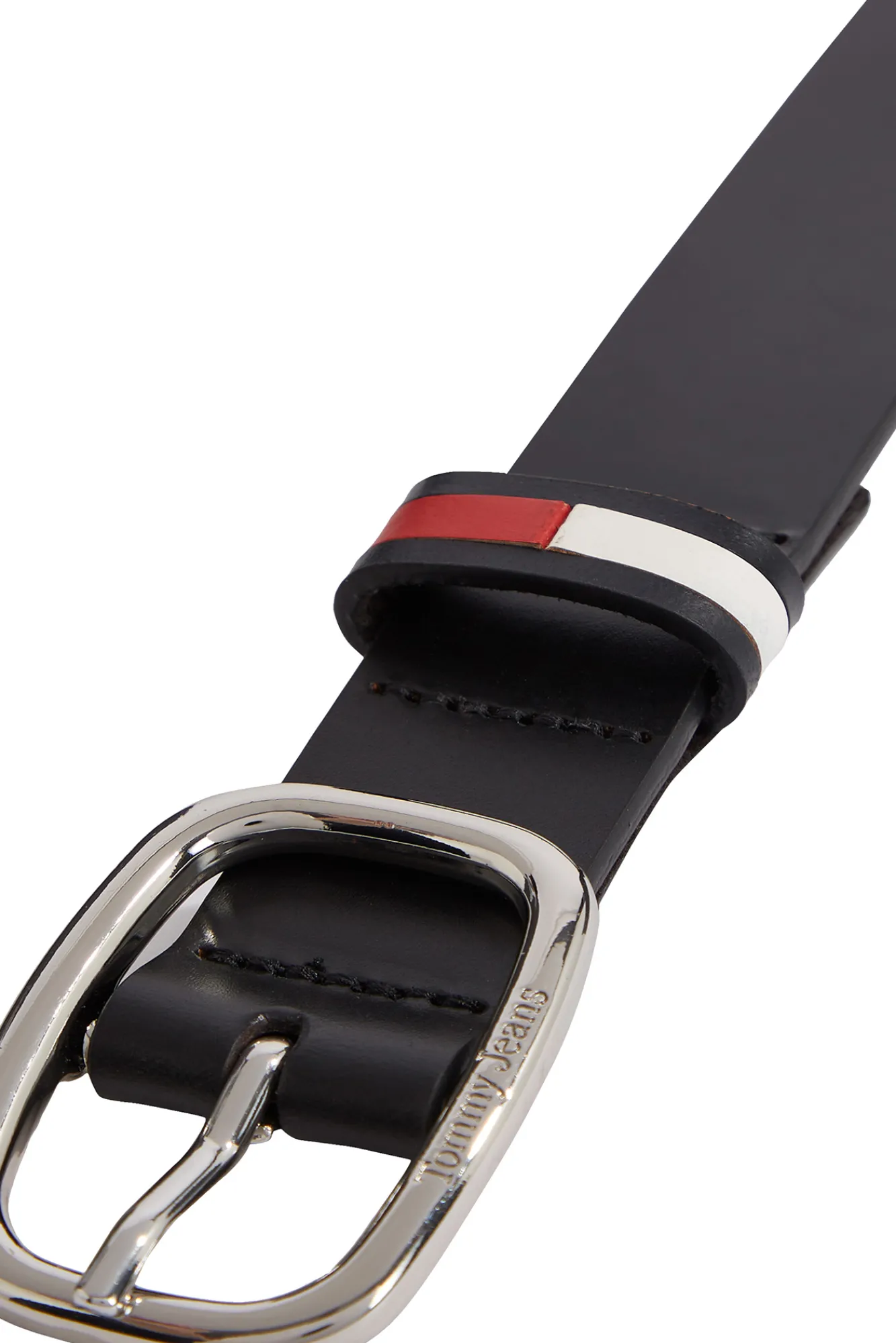 Tommy Jeans Cinturon Piel Mujer Negro Outlet