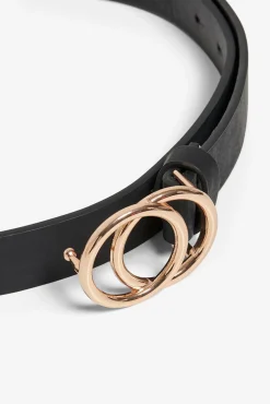 Only Cinturon Polipiel Con Hebilla Dorado Clearance