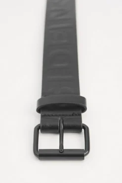 Inside Cinturon Polipiel Grabado Negro Online