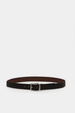 * Cinturon Reversible Microperforado Negro Clearance