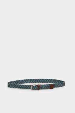 * Cinturon Trenzada Multicolor Azul Medio Clearance