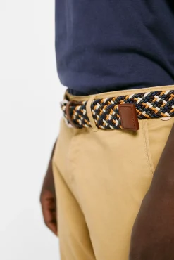 * Cinturon Trenzada Multicolor Azul Medio Outlet