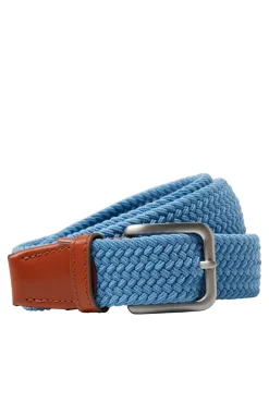 Jack & Jones Cinturon Trenzado Azul Medio New
