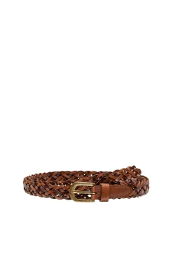Only Cinturon Trenzado Marron Medio Hot