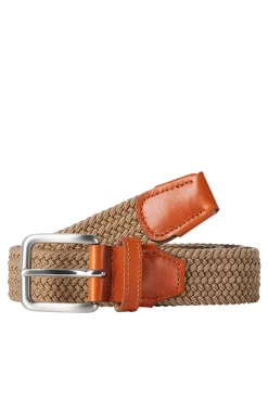 Jack & Jones Cinturon Trenzado Clasico Marron Medio Best