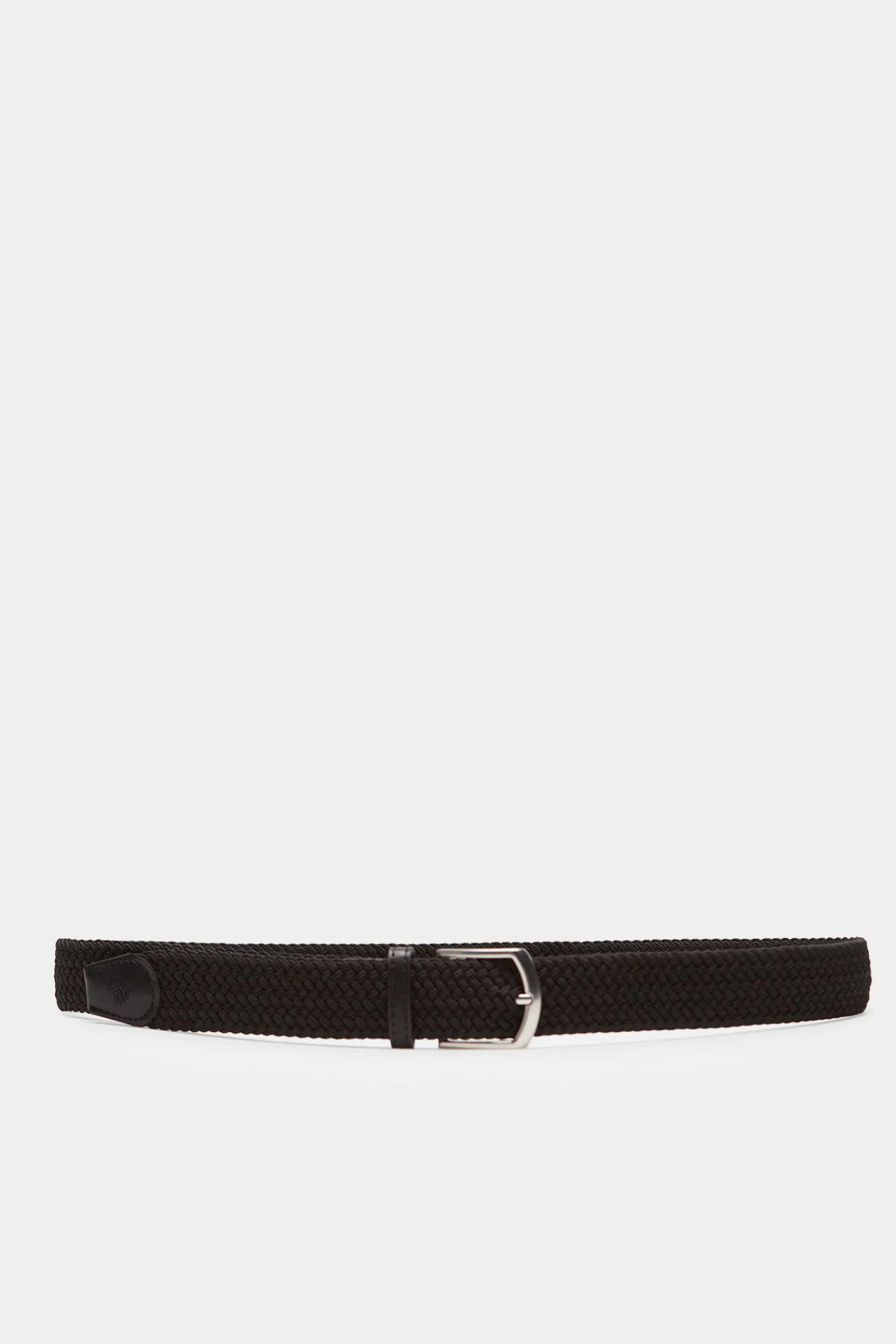 * Cinturon Trenzado Monocolor Negro Outlet