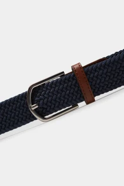 * Cinturon Trenzado Monocolor Azul Oscuro Online