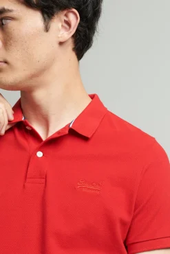Superdry Classic Pique Polo Rojo Outlet