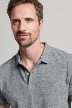 Superdry Classic Pique Polo Gris Medio New