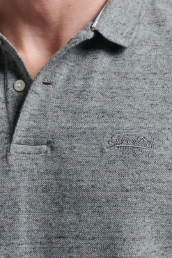 Superdry Classic Pique Polo Gris Medio New