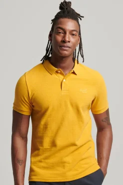 Superdry Classic Pique Polo Dorado Hot