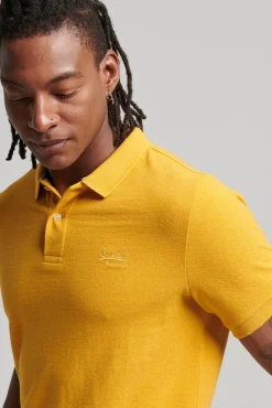 Superdry Classic Pique Polo Dorado Hot