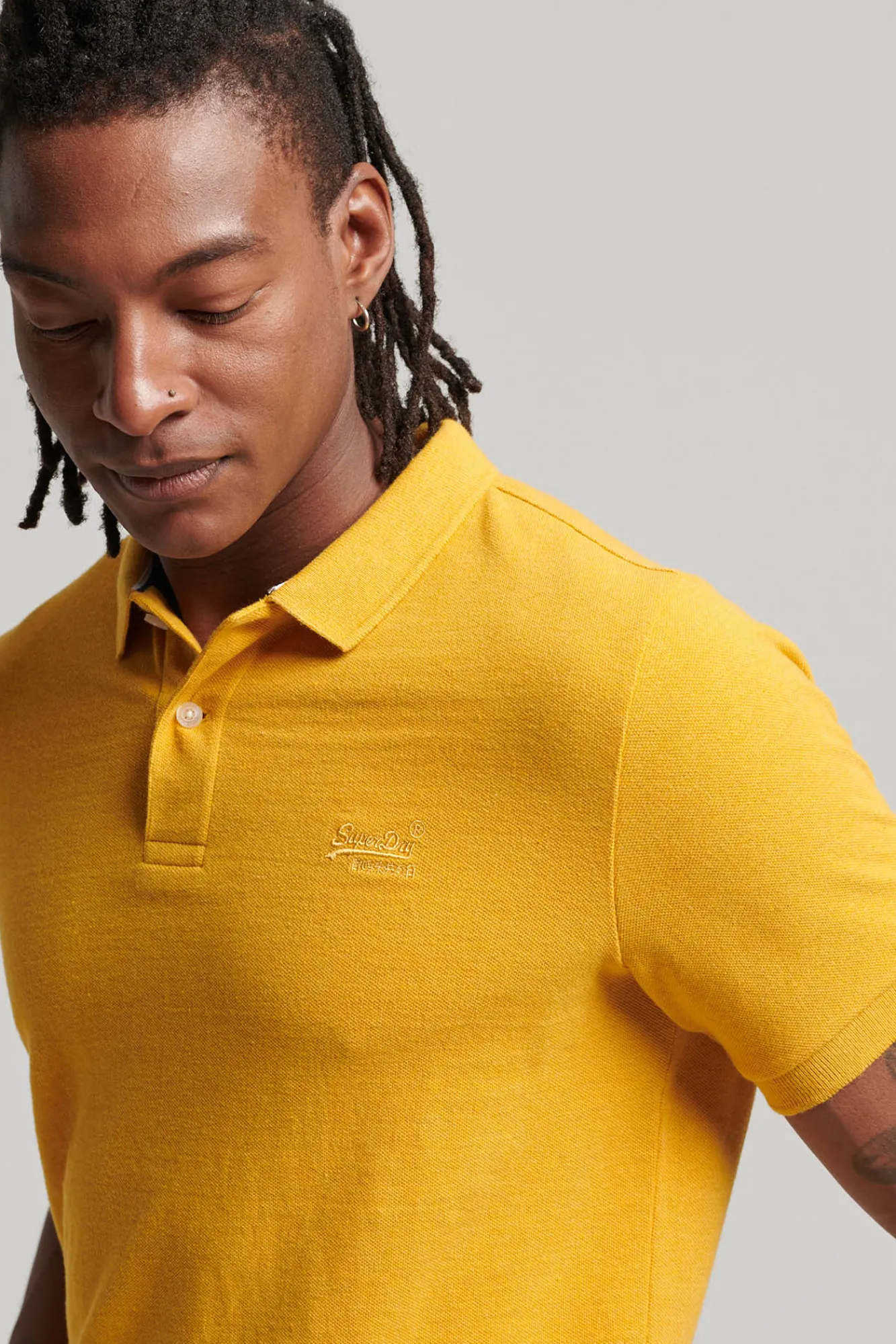 Superdry Classic Pique Polo Dorado Hot