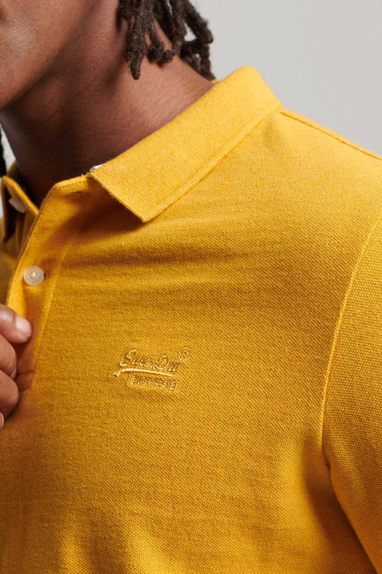 Superdry Classic Pique Polo Dorado Hot