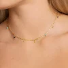 Singularu Collar Chic Colors Plata Baño Oro Amarillo