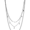 Pieces Collar Combinado De Mujer Gris Medio
