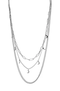 Pieces Collar Combinado De Mujer Gris Medio