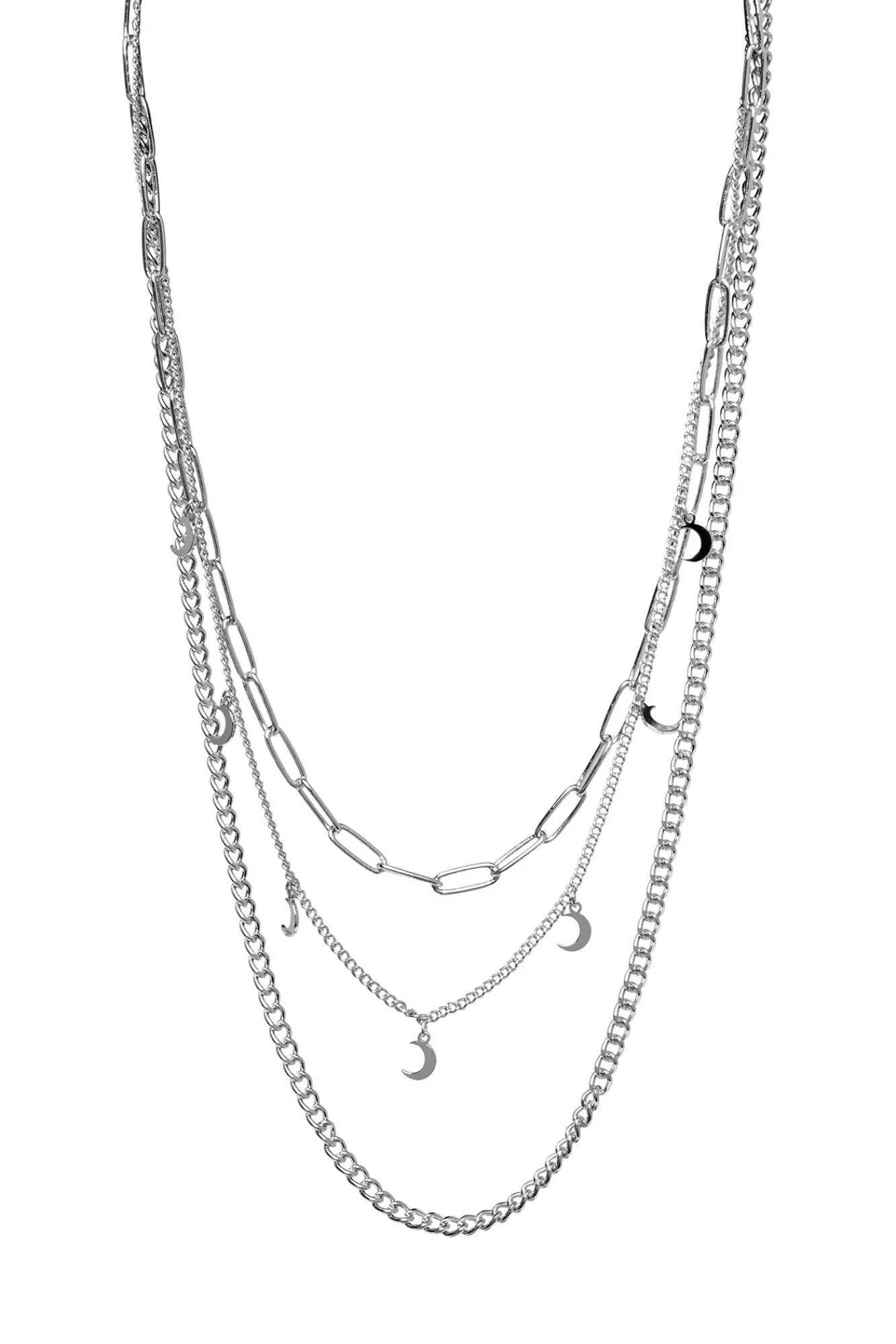 Pieces Collar Combinado De Mujer Gris Medio