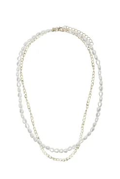 Only Collar Combinado Perlas Amarillo Clearance