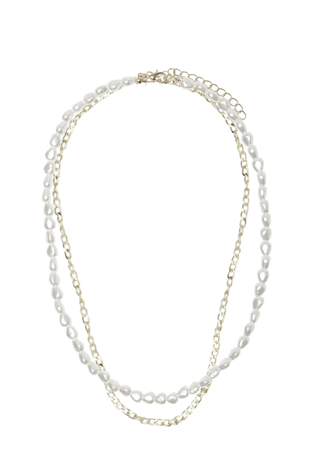 Only Collar Combinado Perlas Amarillo Clearance