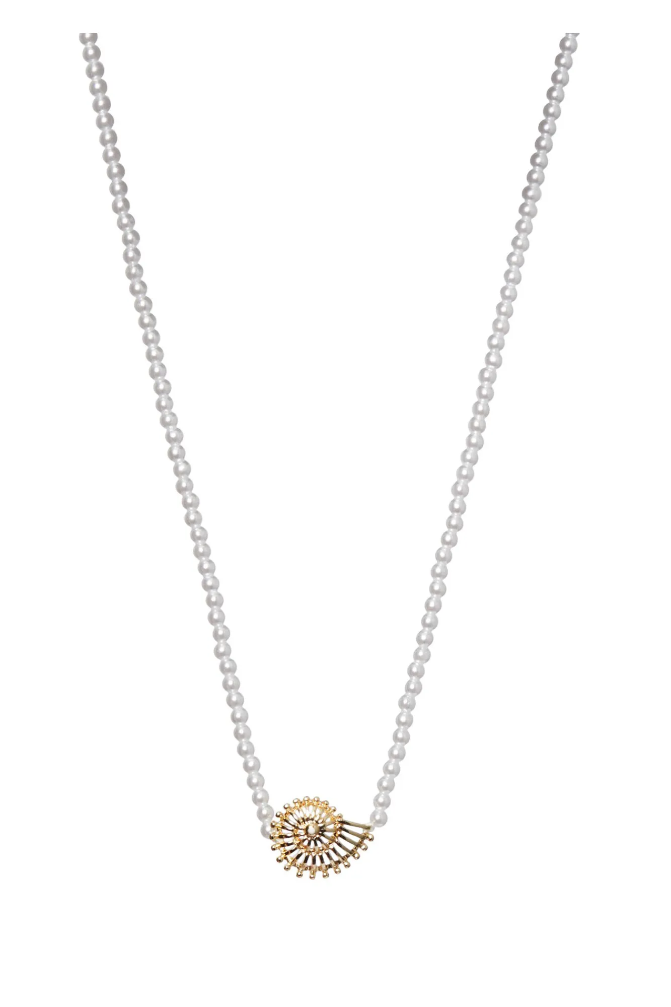 Pieces Collar De Perlas Espiral Amarillo Clearance