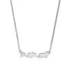 Singularu Collar Mama Heart Plata Gris