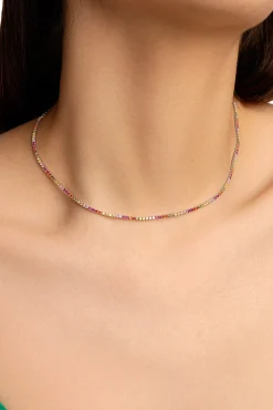 Singularu Collar Riviere Colors Gris Clearance