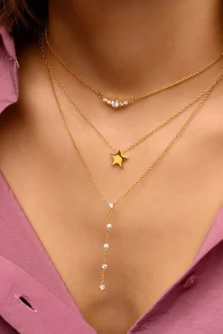 Singularu Collar Single Star Oro Amarillo Clearance