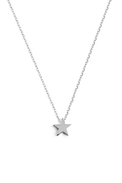 Singularu Collar Single Star Plata Gris Clearance