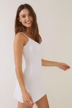 Women'secret Combinacion Corta Blanco Clearance