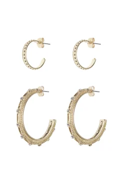 Only Conjunto De Aros Amarillo Sale