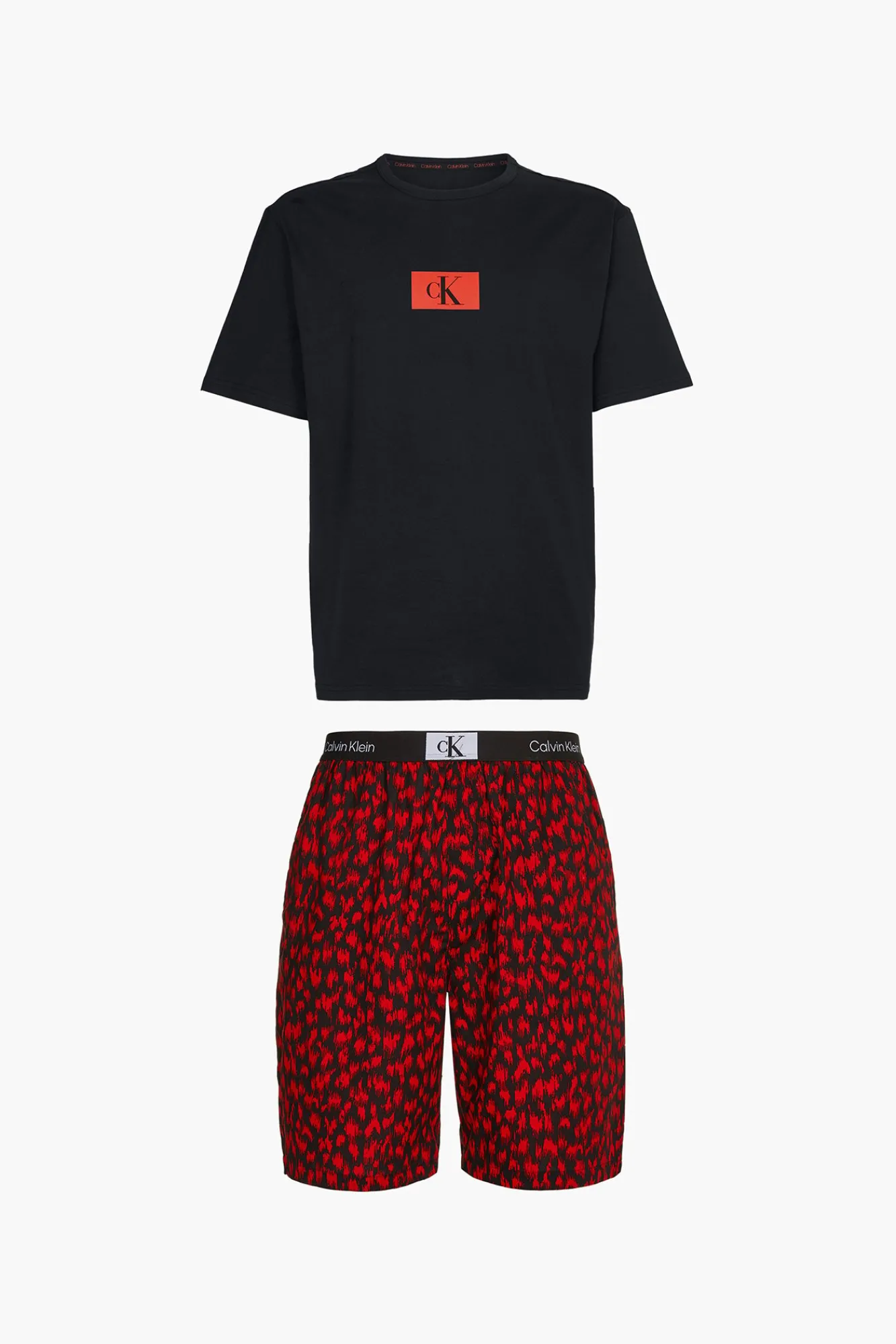 Calvin Klein Conjunto De Shorts De Pijama Ck96. Estampado Online