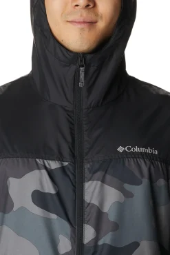 Columbia Cortavientos Flash Challenger™ Para Hombre - Novedad Negro Hot