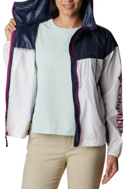 Columbia Cortavientos Flash Challenger™ Para Mujer - Novedad Blanco