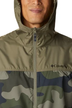 Columbia Cortavientos Flash Challenger™ Para Hombre Kaki Oscuro Sale