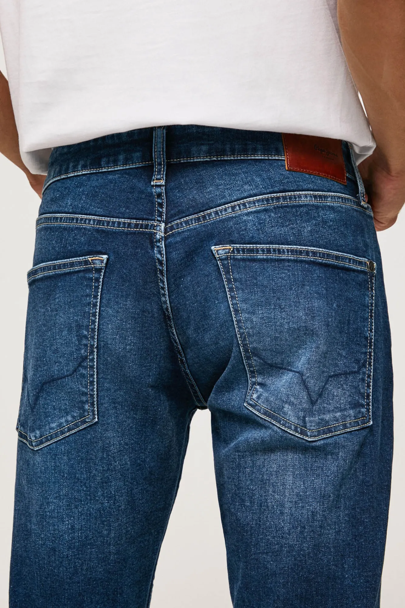 Pepe Jeans Denim Hombre, Regular Fit Azul Oscuro Discount