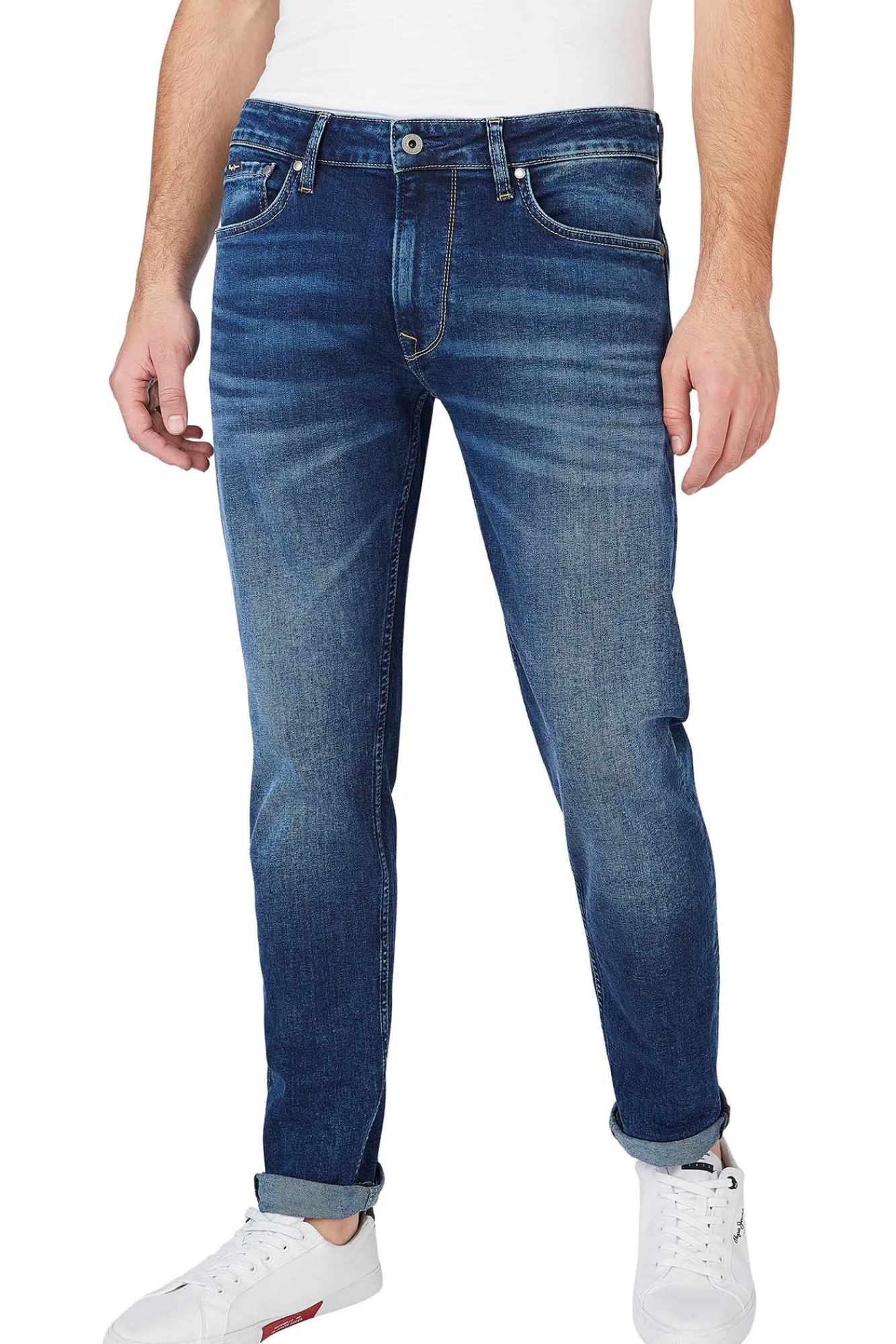 Pepe Jeans Denim Hombre, Regular Fit Azul Oscuro Discount