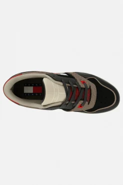 Tommy Jeans Deportiva Basket Retro Estampado Gris Online