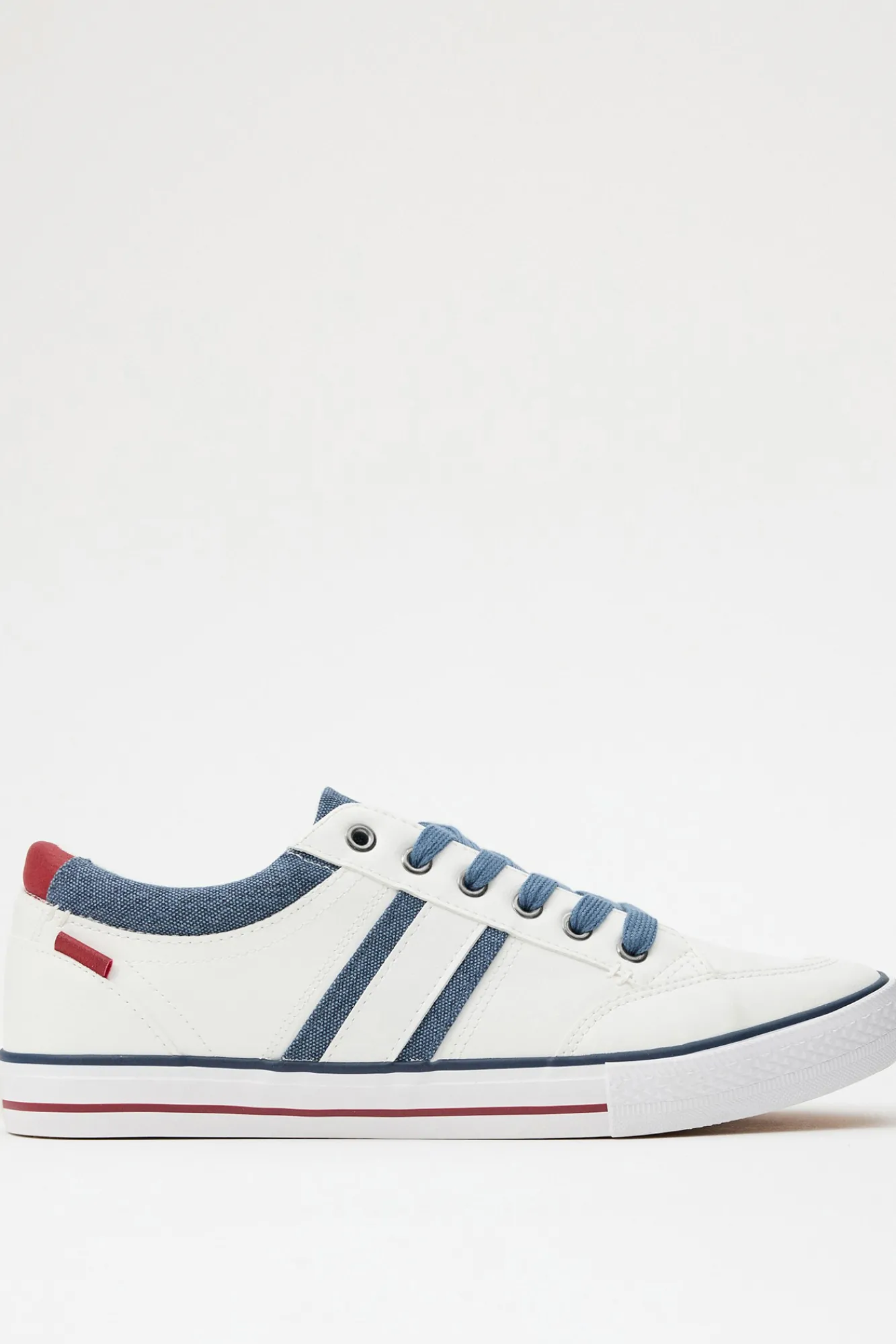 Inside Deportiva Con Tejido Denim Blanco Online