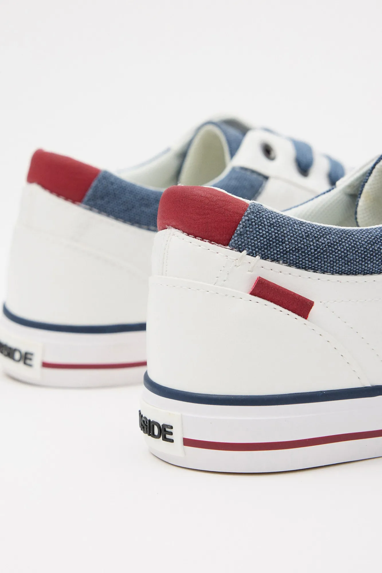 Inside Deportiva Con Tejido Denim Blanco Online