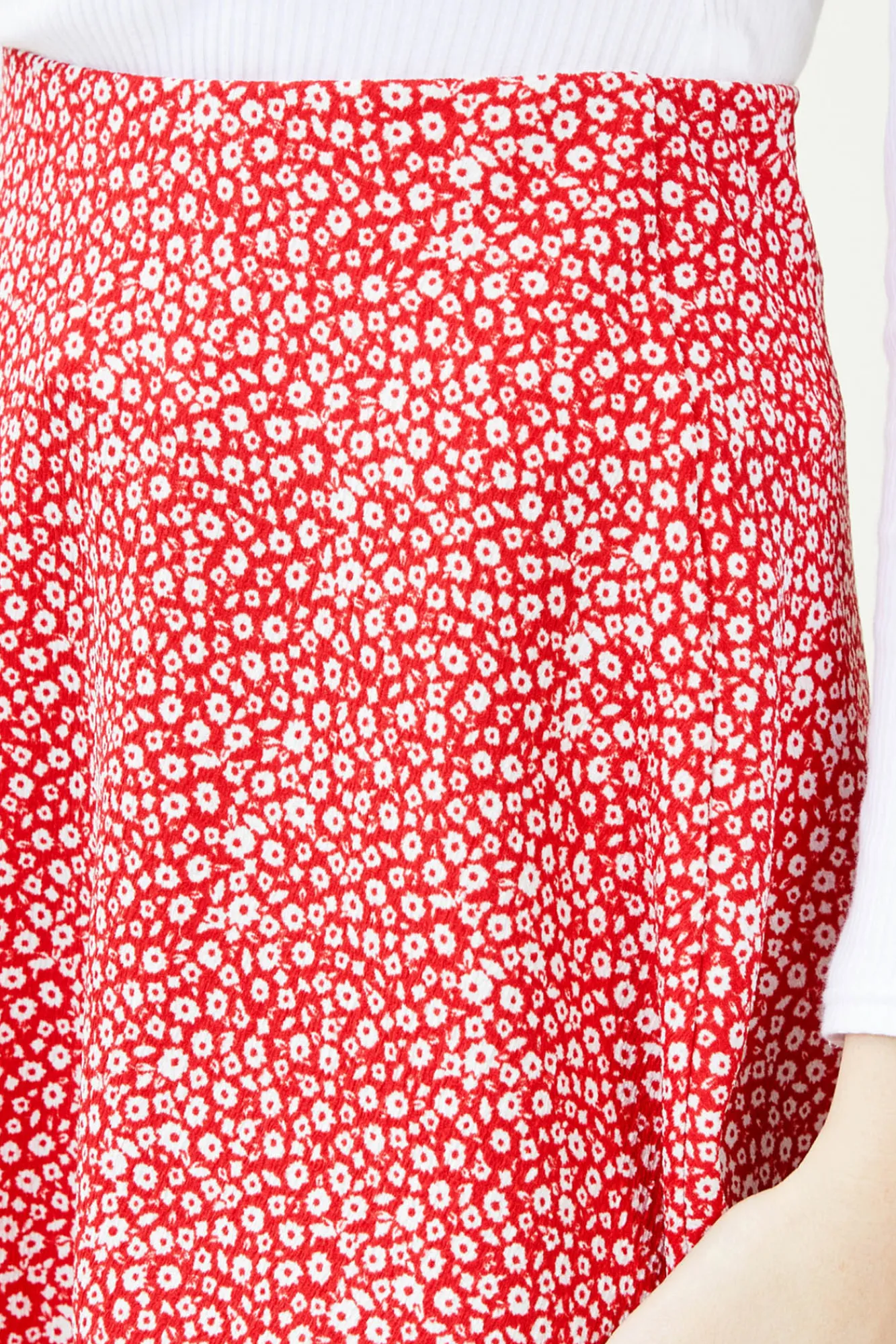 Pimkie Falda Bailarina Estampado Rojo New