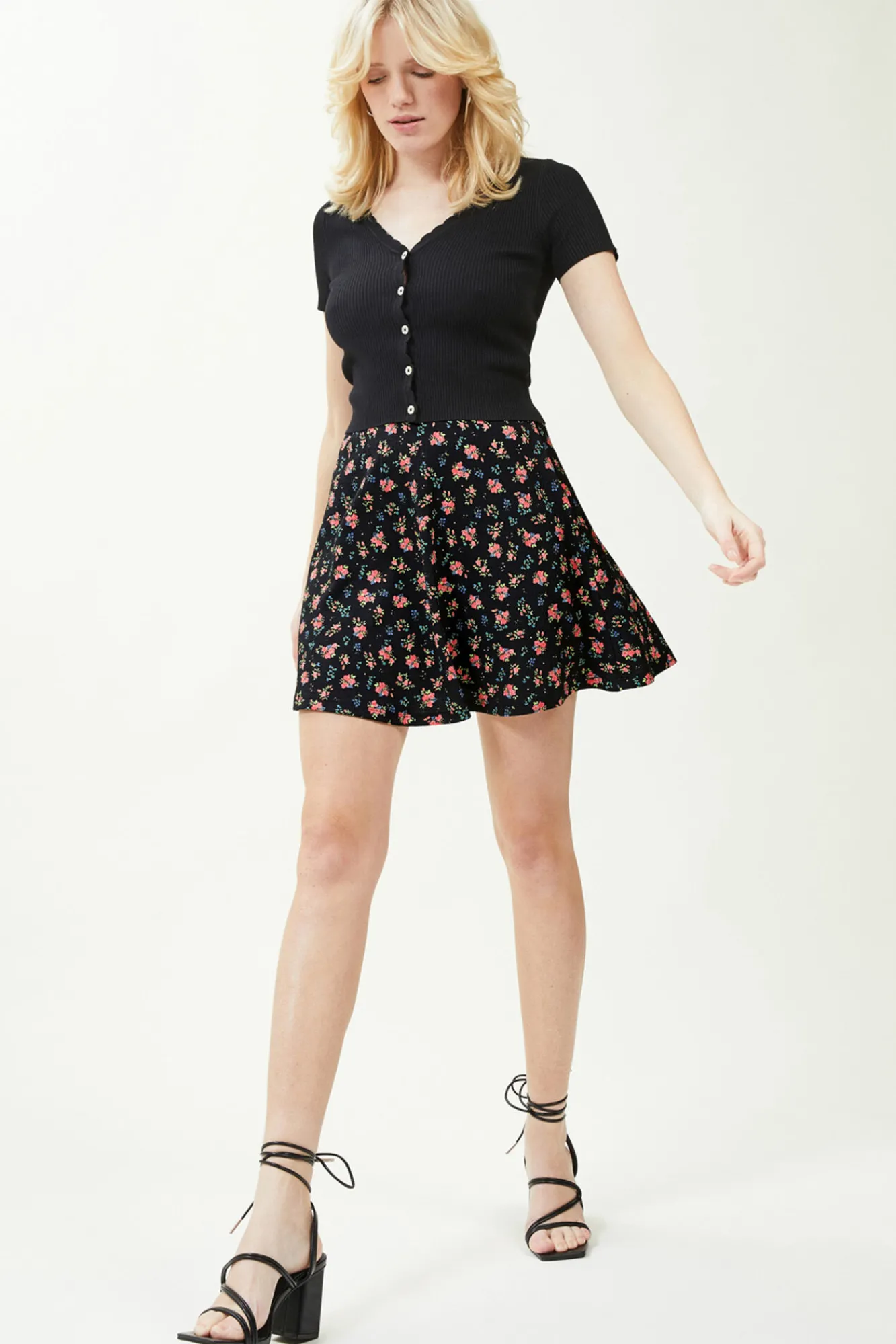 Pimkie Falda Bailarina Negro Online