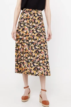 Cortefiel Falda Capa Midi Multicolor Hot