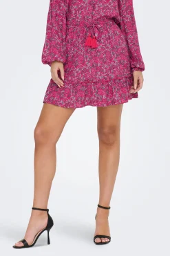 Only Falda Corta Rojo Hot