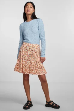 Pieces Falda Corta De Mujer Blanco Best