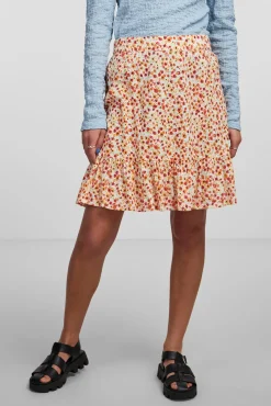 Pieces Falda Corta De Mujer Blanco Best