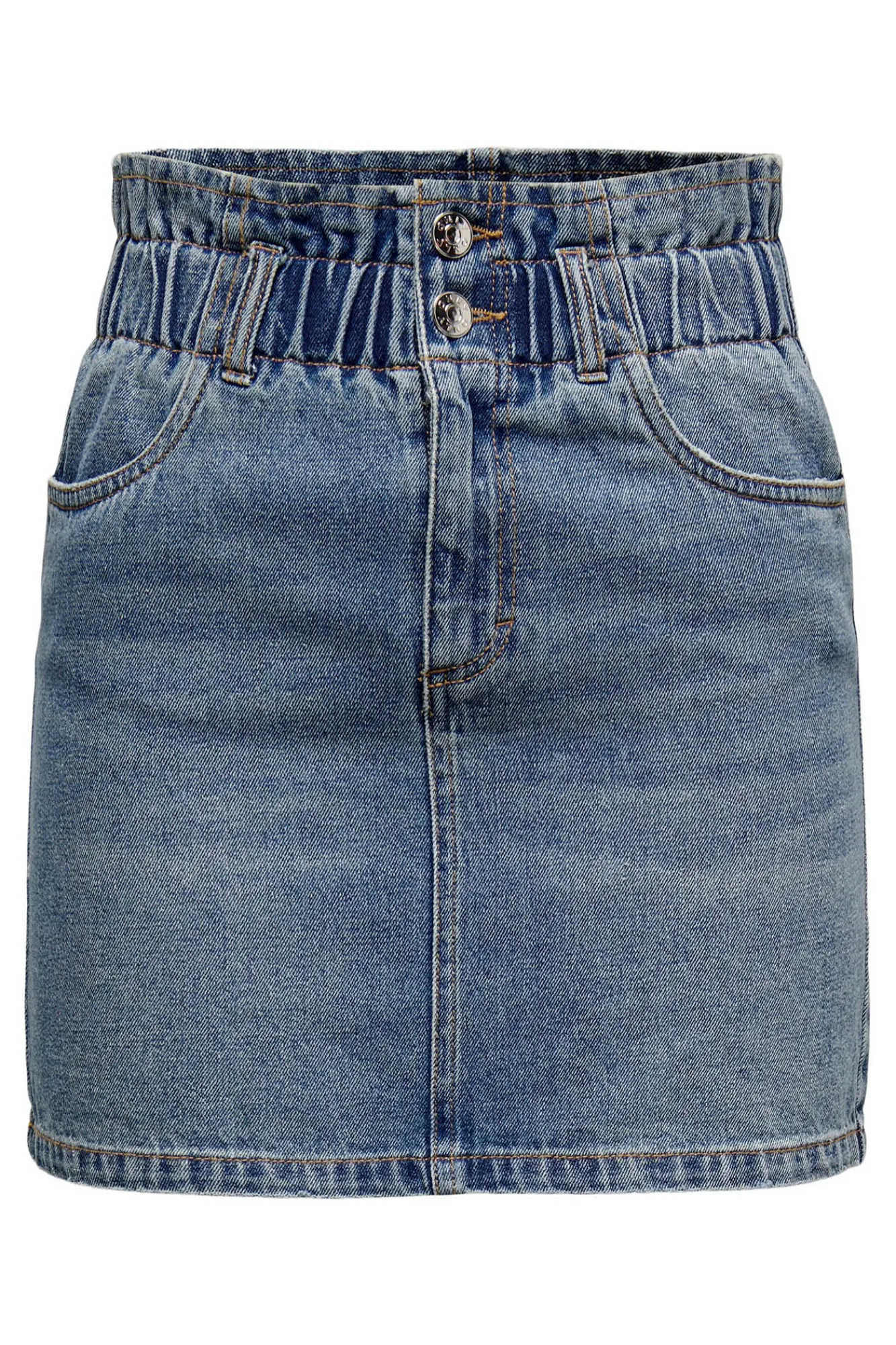 Only Falda Corta Denim Azul Medio Hot
