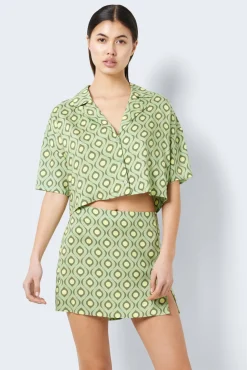 Noisy May Falda Corta Estampada Verde Online