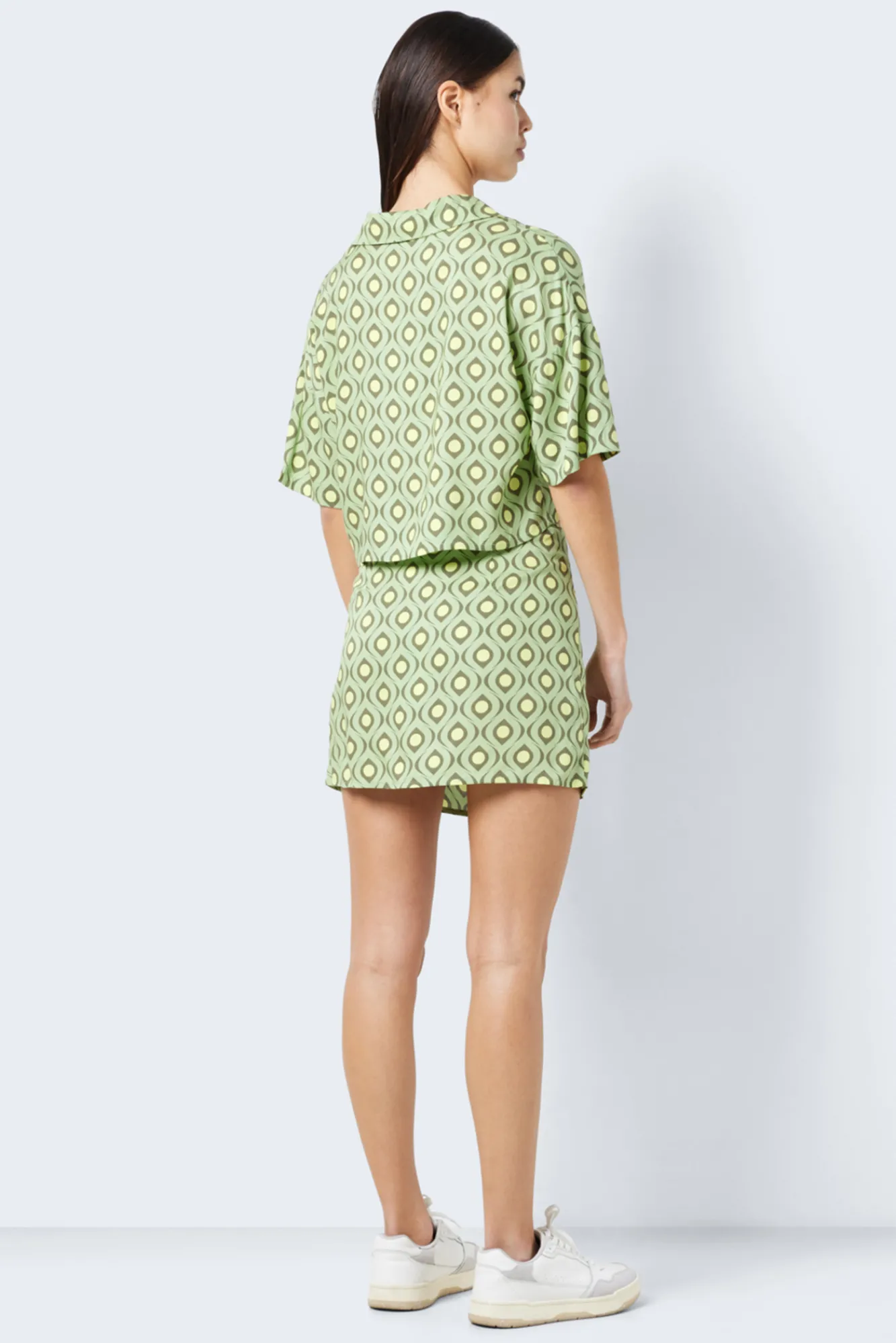 Noisy May Falda Corta Estampada Verde Online